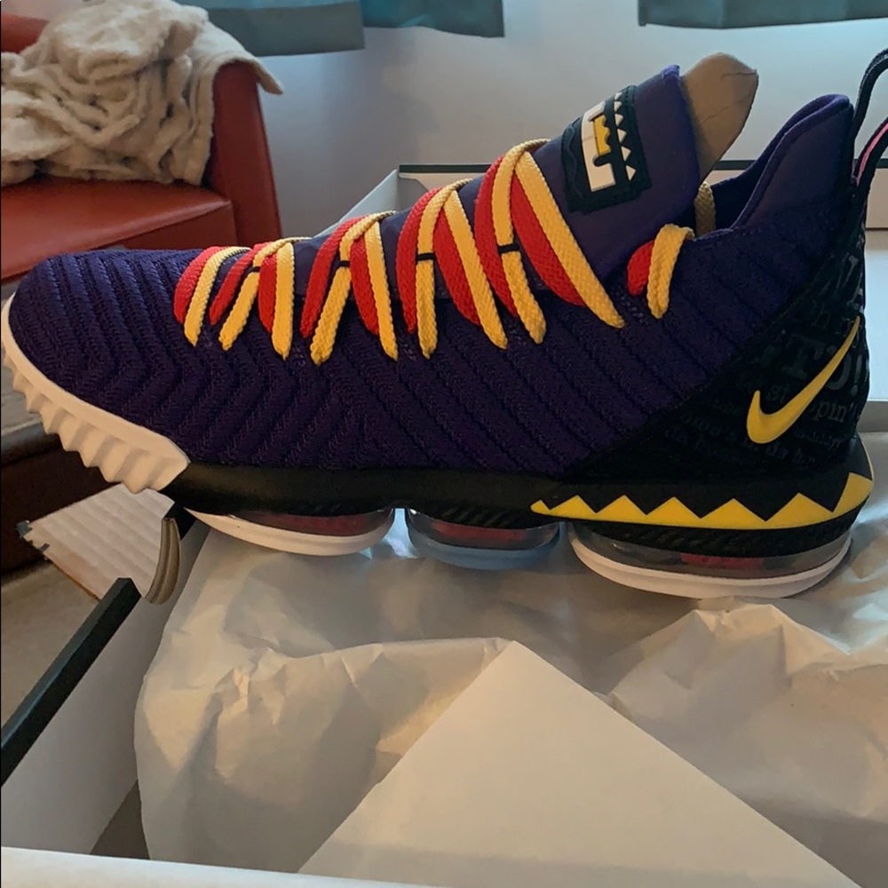 Lebron XVI size men 12/women 13.5.
